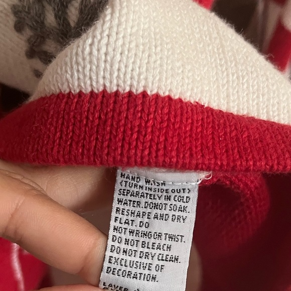 Vintage Marisa Christina Christmas Checkered Snowman Ramie holiday Sweater - Picture 11 of 11